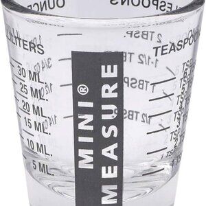 Kolder Mini Measure Heavy Glass - Black, 2ct